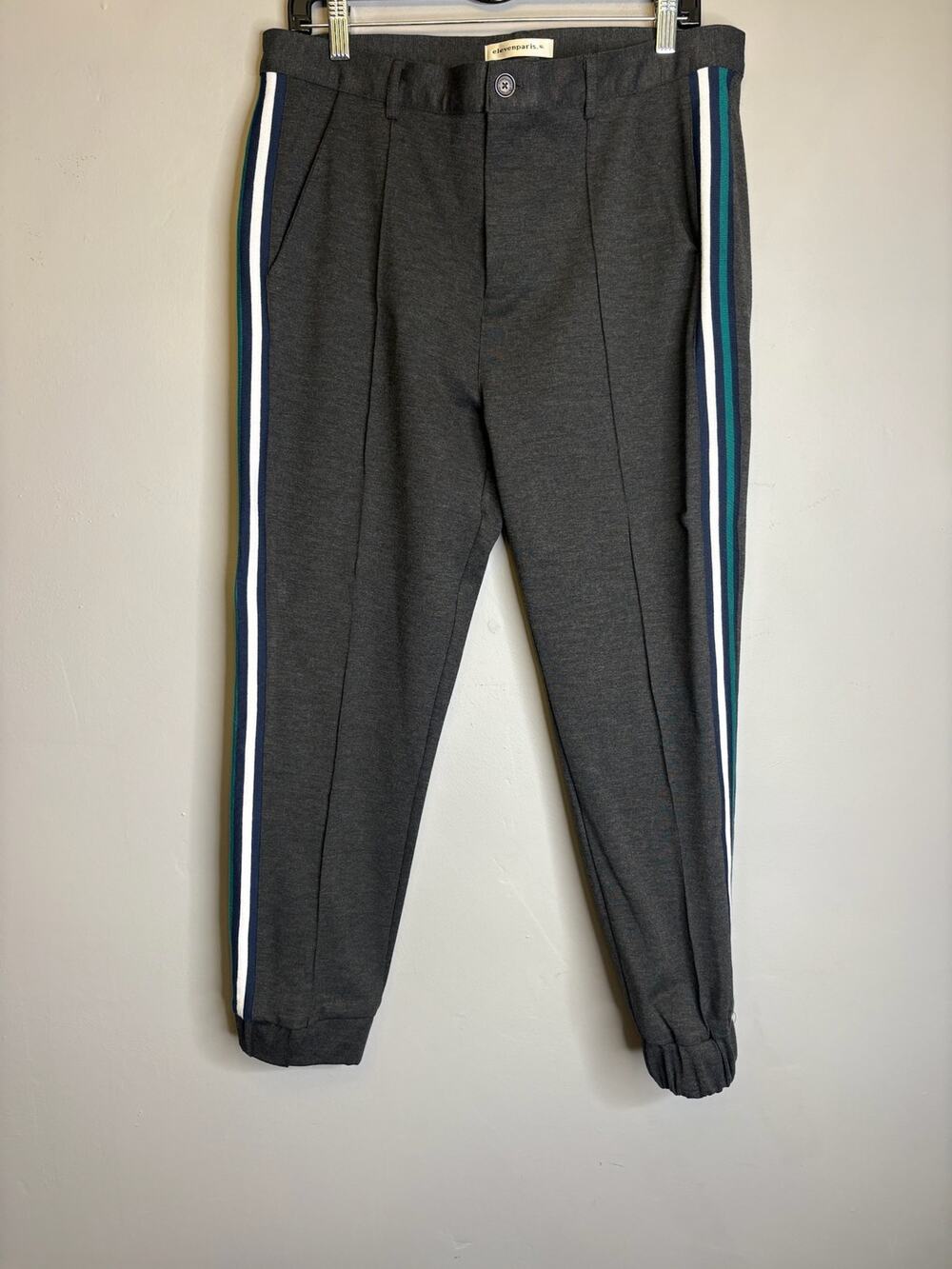 Elevenparis Men's Size XL Gray Wool Blend Tailored Pants Dress Trousers